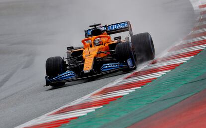 Carlos Sainz, durante los entrenamientos del GP de Estiria.