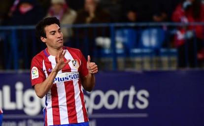 Gait&aacute;n celebra su gol al Betis. 