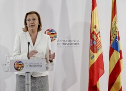 La presidenta de Aragón, Luisa Fernanda Rudi, el pasado martes.