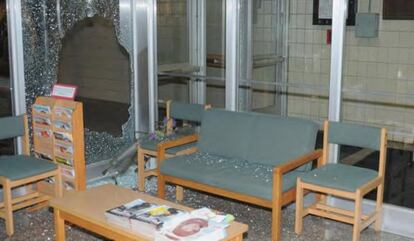 Interior de la escuela de Sandy Hook, tras la matanza en la que fallecieron 26 personas.