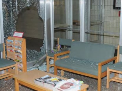 Interior de la escuela de Sandy Hook, tras la matanza en la que fallecieron 26 personas. 