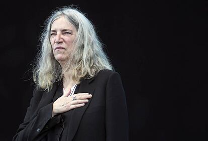 La cantante Patti Smith, en Barcelona. 