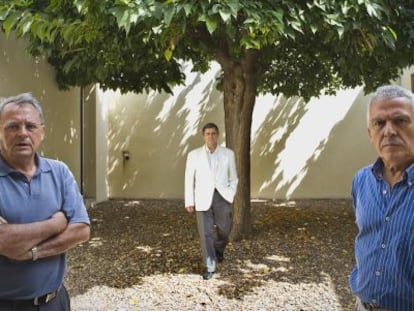 Su&aacute;rez, a la izquierda, P&eacute;rez Escolano y Sierra.