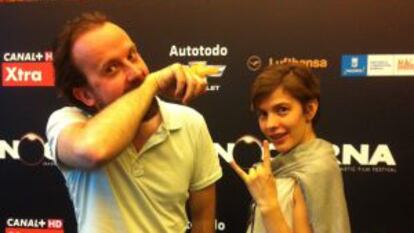 'Meteletsa, Winter of the Dead' director Nikolai Pigarev and production designer Irina Surikova.