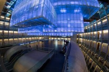 Vista de La Gran Lámpara, en el Centro Cultural Kirchner, en Buenos Aires.