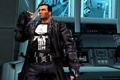 Frank Castle, protagonista del juego de los estudios THQ, "no tiene superpoderes, ni rayos láser, ni leotardos de lycra. Simplemente mataron a su familia y está cabreado", afirma John Brook.