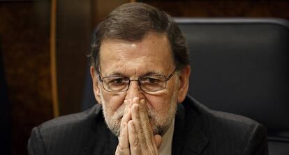 Rajoy en el Congreso. 