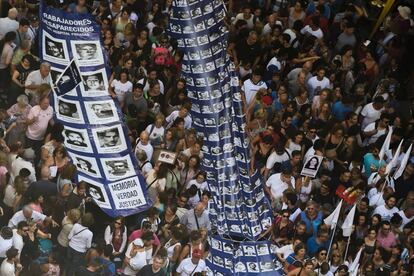 Manifestació a la plaça de Mayo de Buenos Aires.