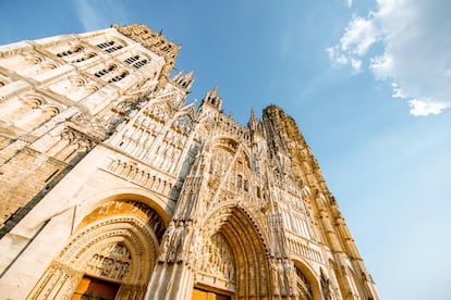 La famosa catedral de Rouen, en Normanda.