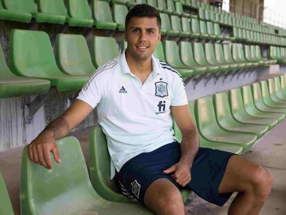 Rodrigo Hernández Cascante,  centrocampista del Manchester City y a dia de hoy convocado por Luis Enrique en la Selección Española , Ciudad del Futbol Las Rozas