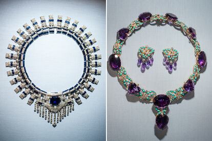 Marjorie Merriweather Post era aficionada a las joyas. Estas piezas de Cartier forman parte de su colección, que puede verse en el museo de Hillwood Estate.