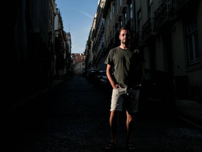 António Zambujo, fotografiado en la calle Emenda de Lisboa, en 2016.