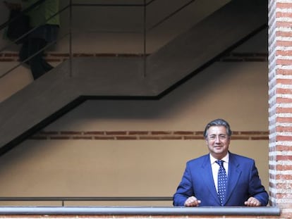 El presidente de la FEMP, en la sede del organismo, en Madrid