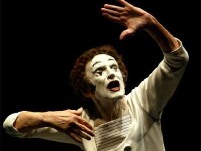 El célebre mimo francés Marcel Morceau