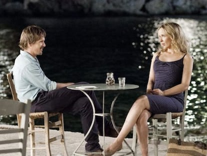 Ethan Hawke y Julie Delpy, en 'Antes del anochecer'