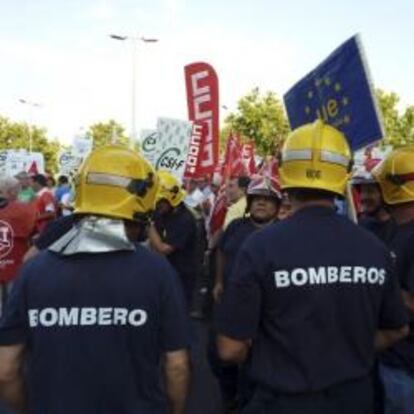 Manifestantes en la marcha de Madrid