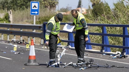 The scene of last week's accident in Oliva (Valencia).