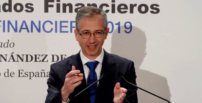 El gobernador del Banco de España, Pablo Hernández de Cos, el pasado 25 de febrero.