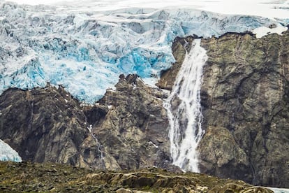 Glaciar Buer. Parque Nacional de Folgefonna, Noruega.