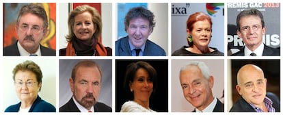 De izquierda a derecha y de arriba abajo: Jaime Sordo, Patricia Phelps de Cisneros, Josep María Civit, Elena Foster Ochoa, Ernesto Ventós, Helga de Alvear, Jorge Pérez, María Asunción Aramburuzabala, Eduardo Constantini, Aníbal Jozami.