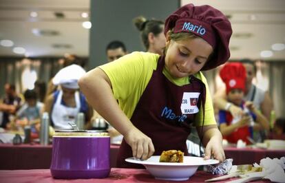 Pruebas de Masterchef junior en Madrid.