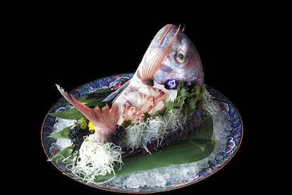 Un plato de 'sashimi' del restaurante Kabuki Raw.