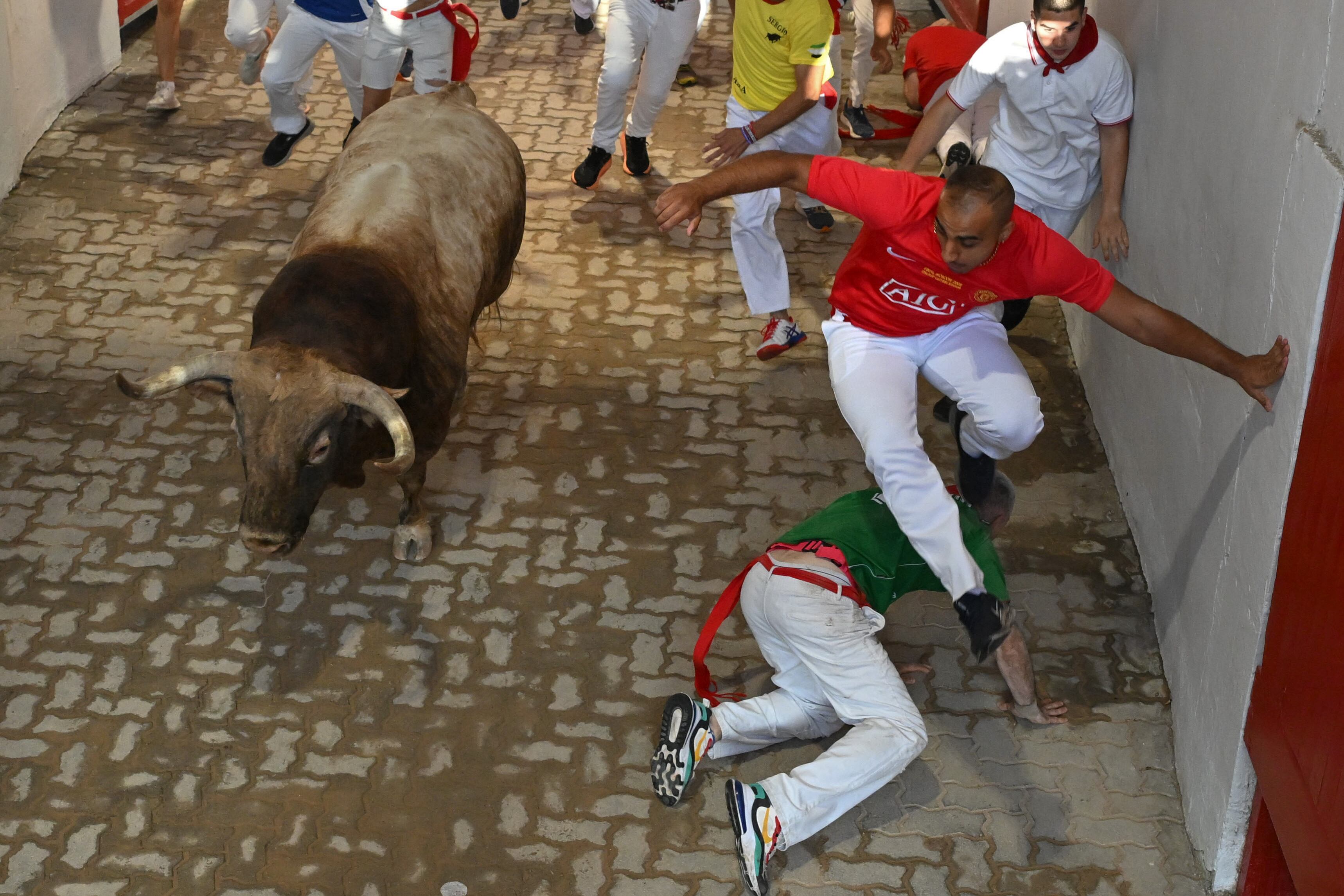 Cuarto encierro de San Fermín, en imágenes