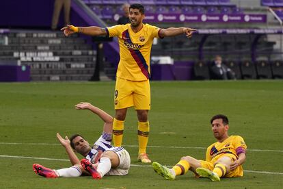 Luis Suárez, en el partido ante del Barcelona ante el Valladolid.