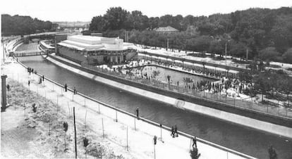 El balneario La Isla, inaugurado en 1931, que se ubicaba a la altura de Príncipe Pío, cerca de una de las entradas a la Casa de Campo.