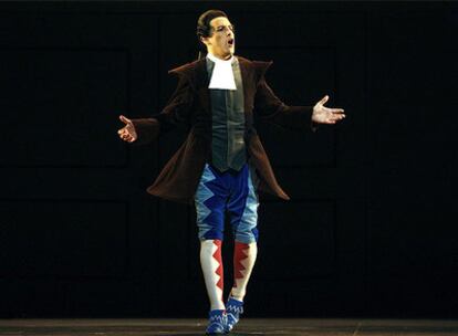 El tenor peruano Juan Diego Flórez durante un ensayo.