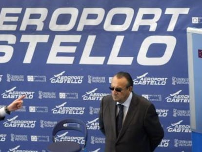 Francisco Camps y Carlos Fabra, en la inauguración del Aeropuerto de castellón