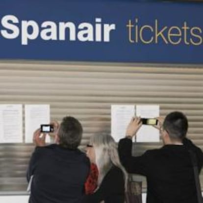 Afectados por el cierre de Spanair en Las Palmas de Gran Canaria