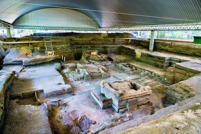 Yacimiento maya de Joya de Cerén, conocido como “la Pompeya de América”.