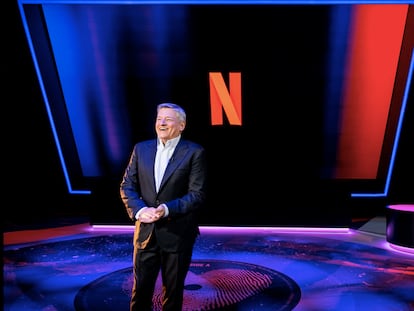Ted Sarandos, co-CEO de Netflix, durante la presentación virtual de novedades.