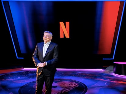 Ted Sarandos, co-CEO de Netflix, durante una presentación virtual de novedades.