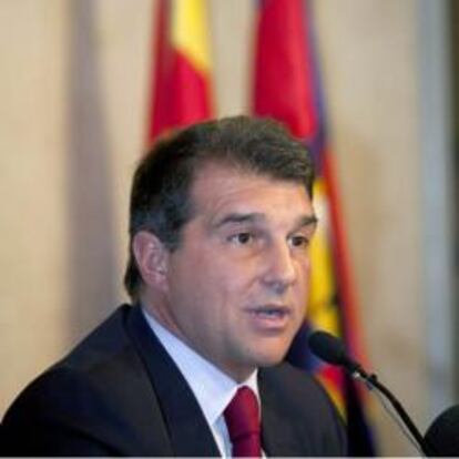 El ex presidente del F.C Barcelona Joan Laporta