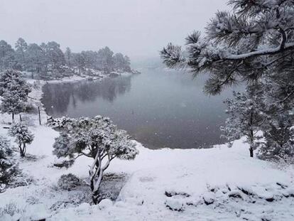 Vista de la sierra de Chihuahua, donde se presentaron las primeras nevadas.