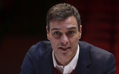 Pedro Sánchez este martes en Madrid.