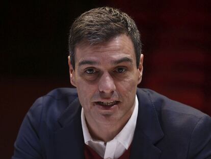 Pedro Sánchez este martes en Madrid.