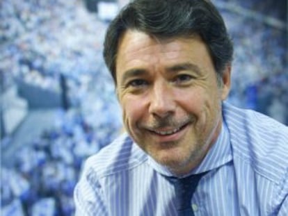 Ignacio González durante la entrevista.