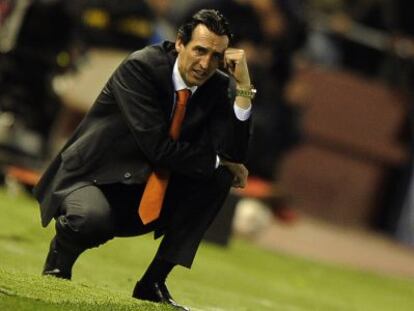 Unai Emery, durante un partido de esta temporada.