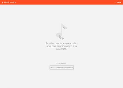 Subir música a Google Music.