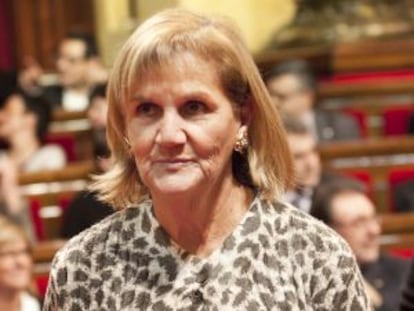 N&uacute;ria de Gispert, presidente del Parlament.