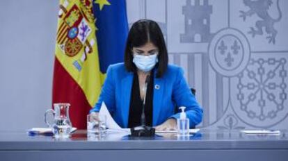 La ministra de Sanidad, Carolina Darias.