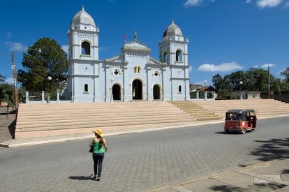 Una iglesia en Masatepe (Nicaragua).