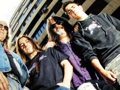 Los músicos Pepe Mari, Jorge Salán, El Niño y Alejandro Vela.