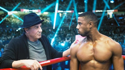 Sylvester Stallone y Michael B. Jordan