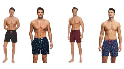 Este bañador con forro para hombre se puede comprar en diferentes tallas y colores.