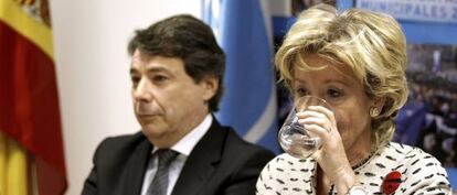 Esperanza Aguirre, durante el Comité de Dirección del PP.