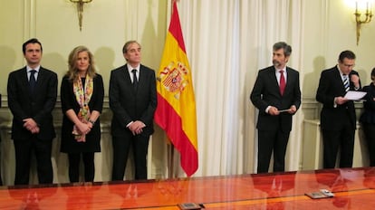 Toma de posesi&oacute;n de Antonio Jes&uacute;s Fonseca-Herrero (tercero por la izquierda), como promotor de la Acci&oacute;n Disciplinaria del CGPJ.